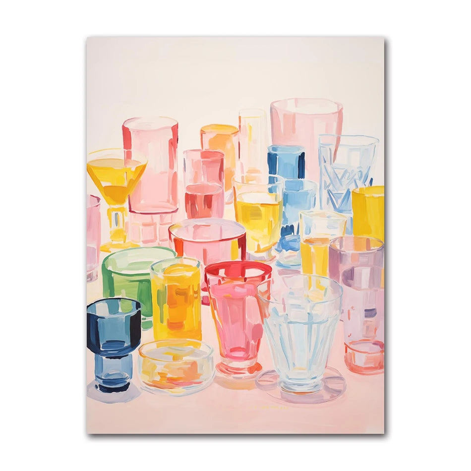 Popsicle Canvas Wall Art Print | Kitchen & Dining Room Decor Canvas Wall Art Peaceful Pleasures Health and Wellness 61718-04 20x30cm Unframed