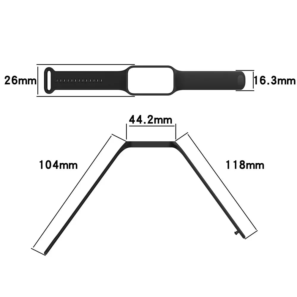 Silicone Wristband Strap For Xiaomi Smart Band 8 Active Bracelet Watchband for Redmi Band 2 Peaceful Pleasures Health and Wellness