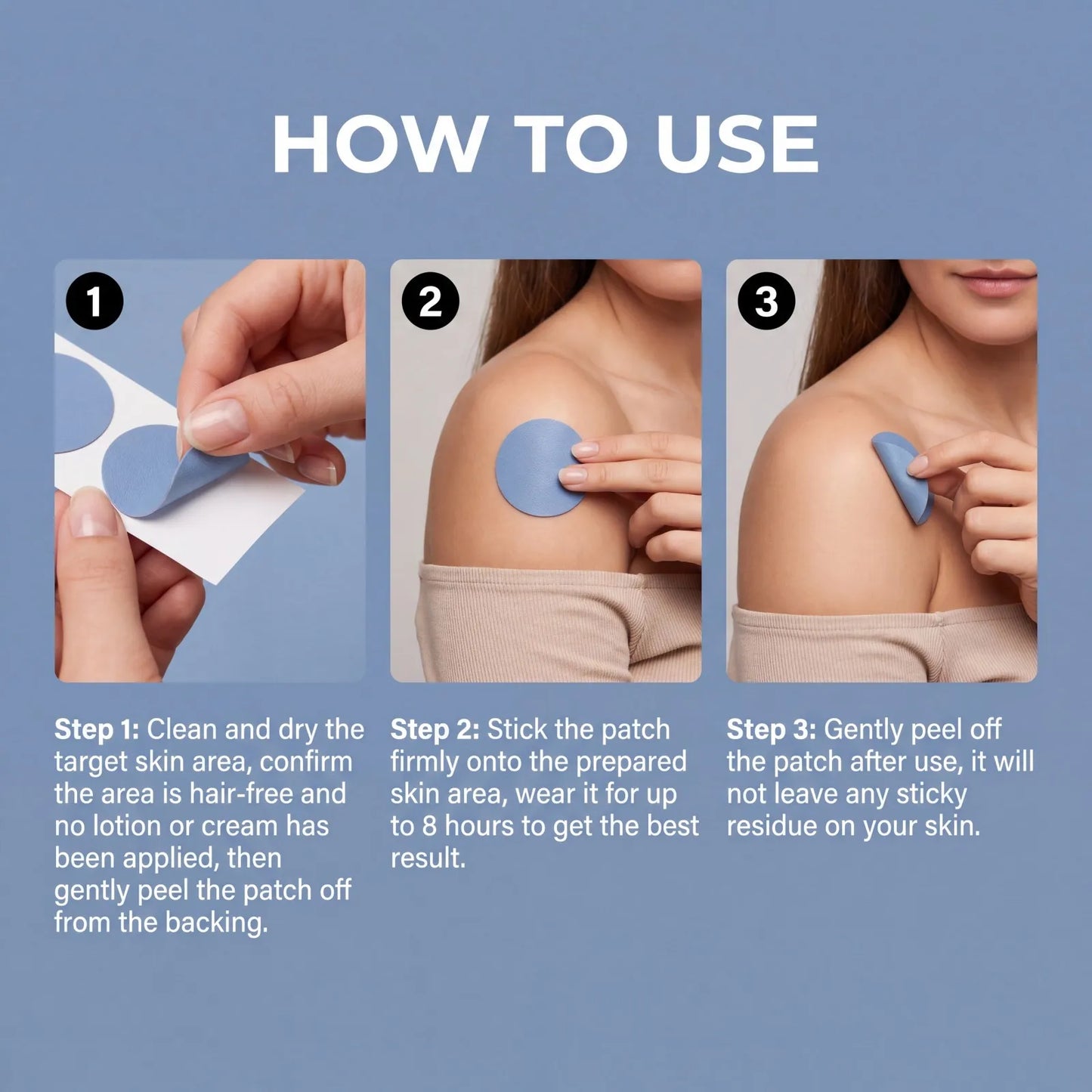 30 PCS Moisturizing Body Patches – Daily Hydrating Skin Stickers