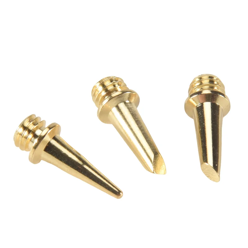 Y51A-6Pcs Replacement Copper Tips Nozzle Kit For Hs-1115K / Mt-100 Aerated Flame Butane Gas Soldering Iron Cordless Welding Tool Peaceful Pleasures Health and Wellness