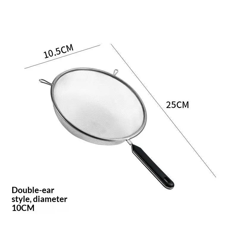 SUS 304 Fine Mesh Kitchen Strainer Set | Non-Slip Handle, 3 Sizes Fine Mesh Strainer Set Peaceful Pleasures Health and Wellness D