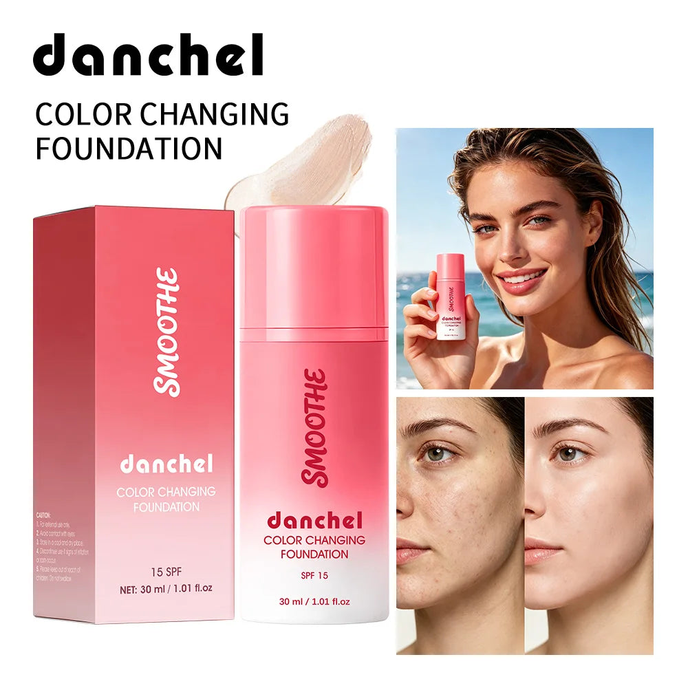Color Changing Foundation Deep Moisturizing SPF15 Sun Protection Medium Coverage Smart Match Skin Color Natural Look Foundation Peaceful Pleasures Health and Wellness Foundation