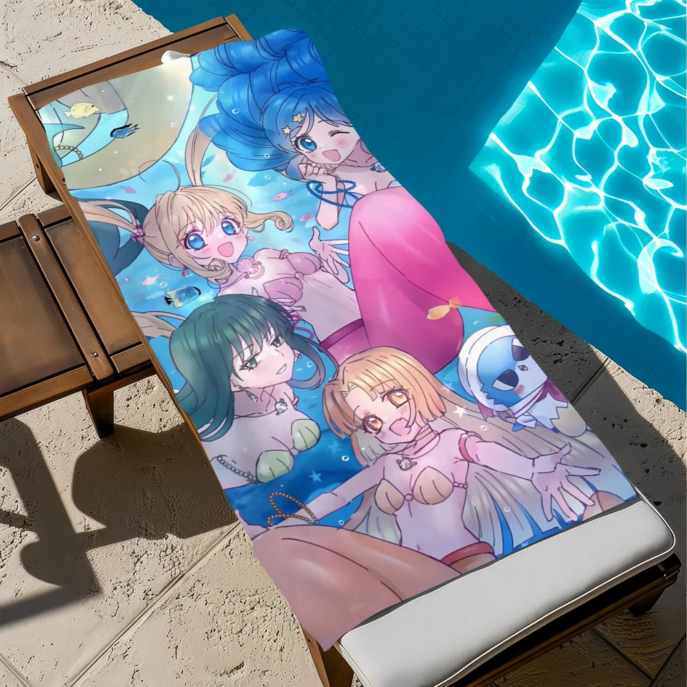 Mermaid Melody Quick-Dry Beach Towel | Soft Pool & Travel Towel