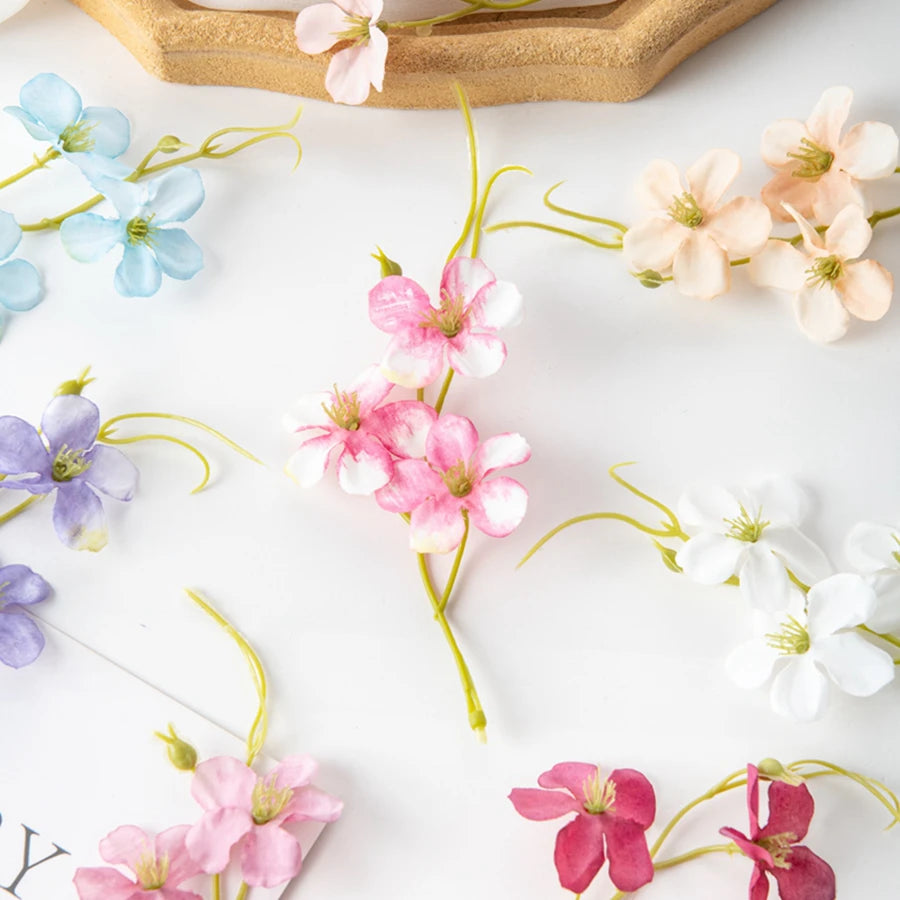 Artificial Silk Plum Blossom Flowers 40/50 Pcs – Wedding Decor