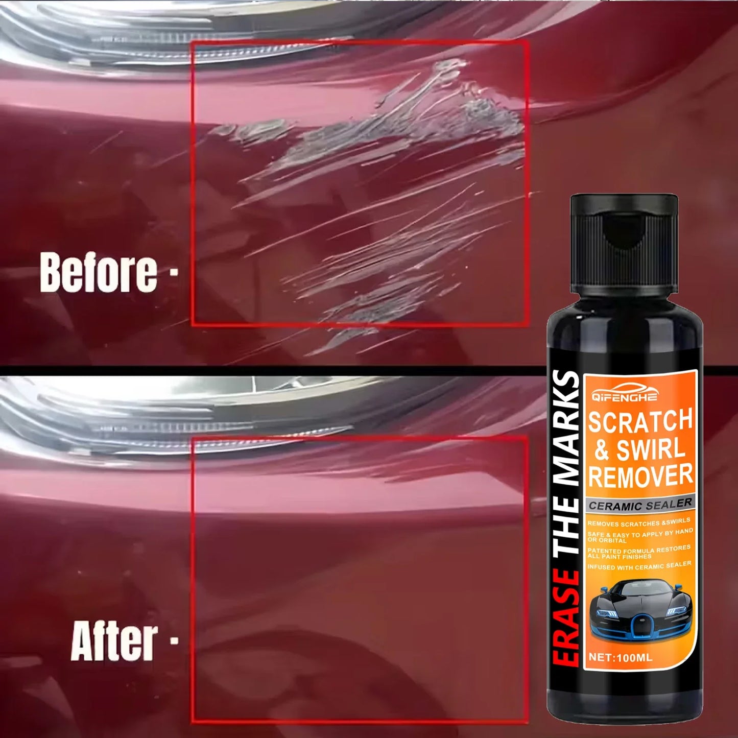 Nano Car Scratch Repair Paste Kit – Wax & Swirl Remover | TOPMVCAR