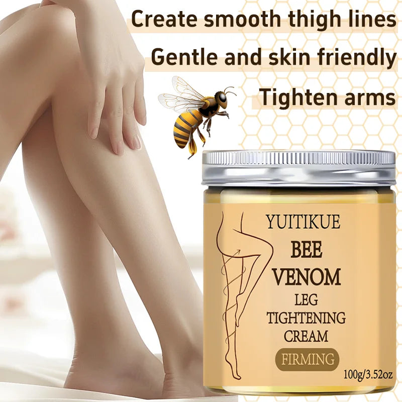 Leg Tightening Cream, Yuitikue 100g Bee Venom Firming Cream for Legs, Natural Skin Tightening & Moisturizing Body Care Peaceful Pleasures Health and Wellness