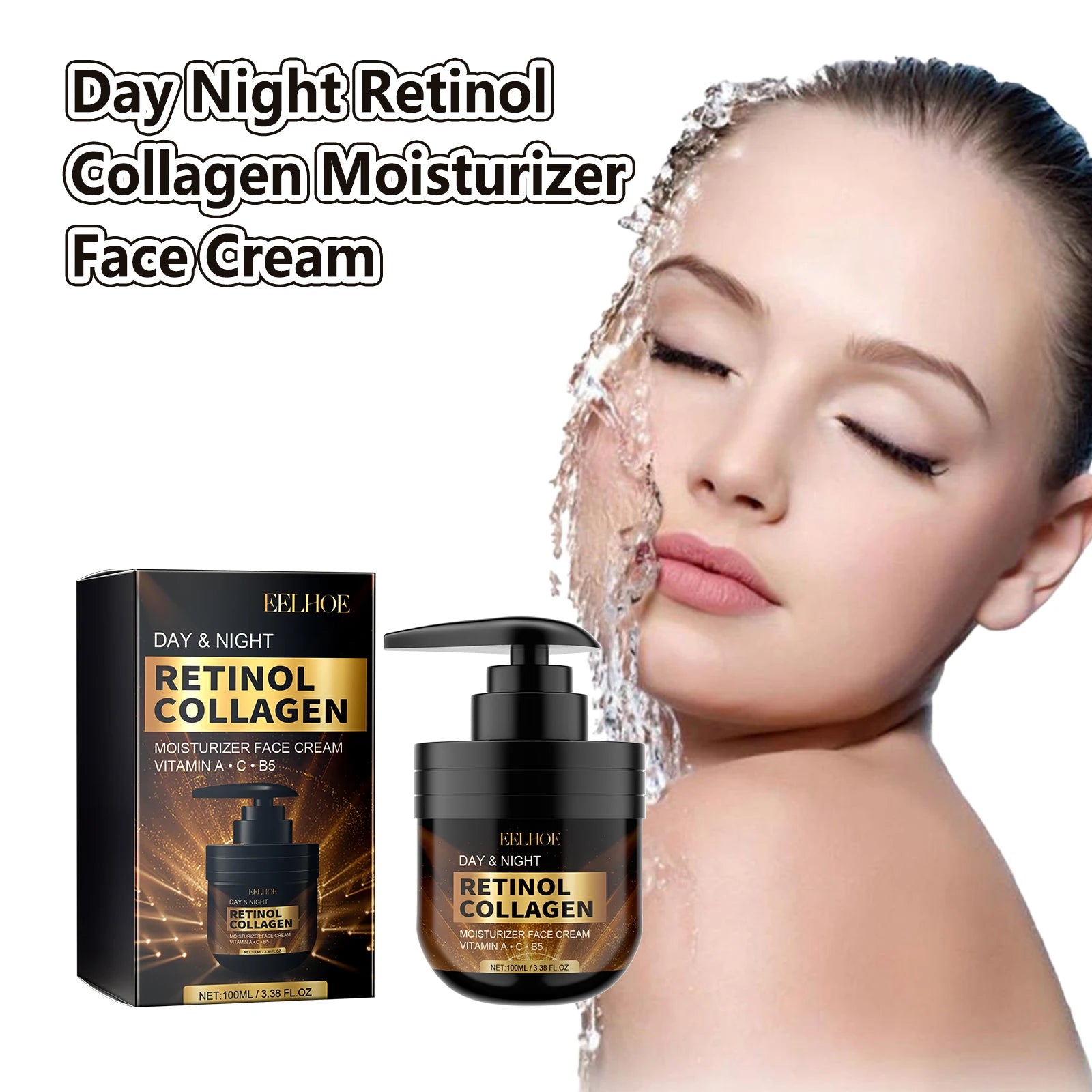 Retinol Face Cream Nourishing Tighten Brightening Skins Fade Dark Spot Wrinkles Day Night Anti Aging Moisturizing Firming Creams Peaceful Pleasures Health and Wellness