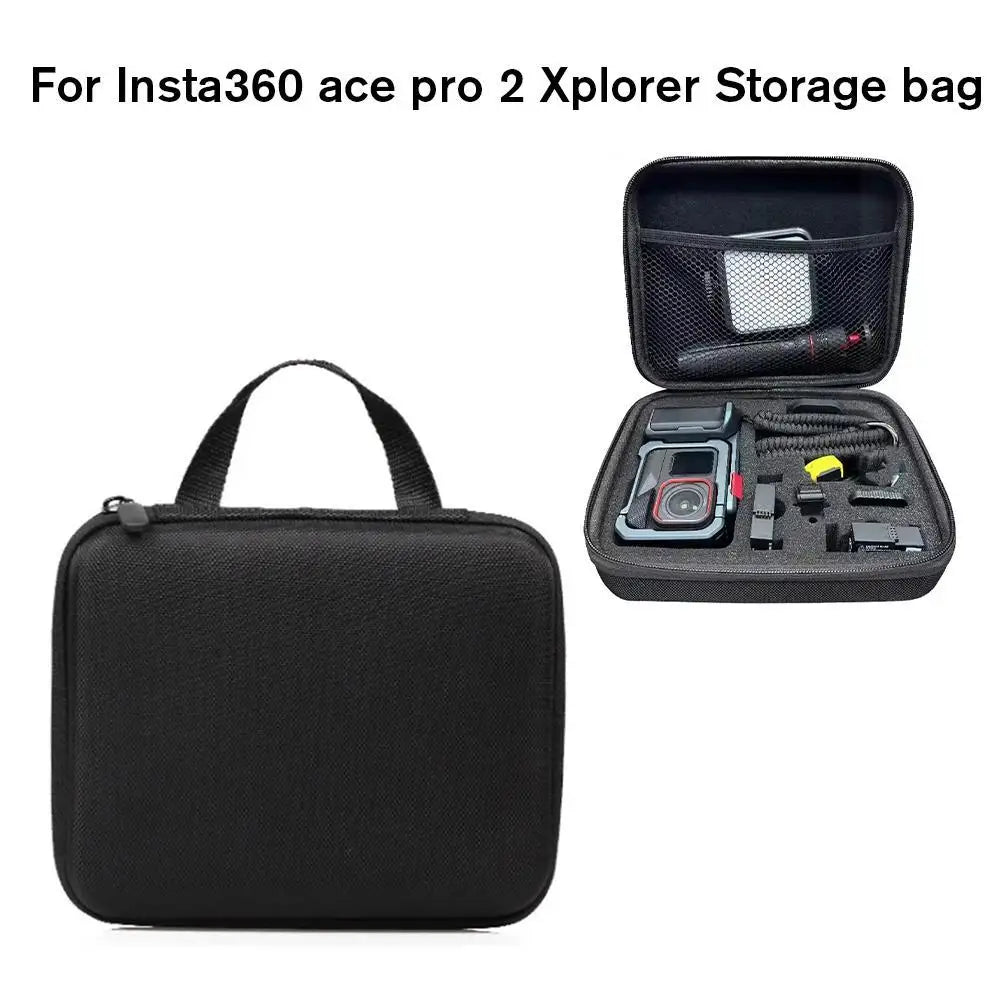 For Insta360 Ace Pro 2 Xplorer Bundle Storage Bag Street Shooting Package Action Camera Organizer Bag Accessories Peaceful Pleasures Health and Wellness