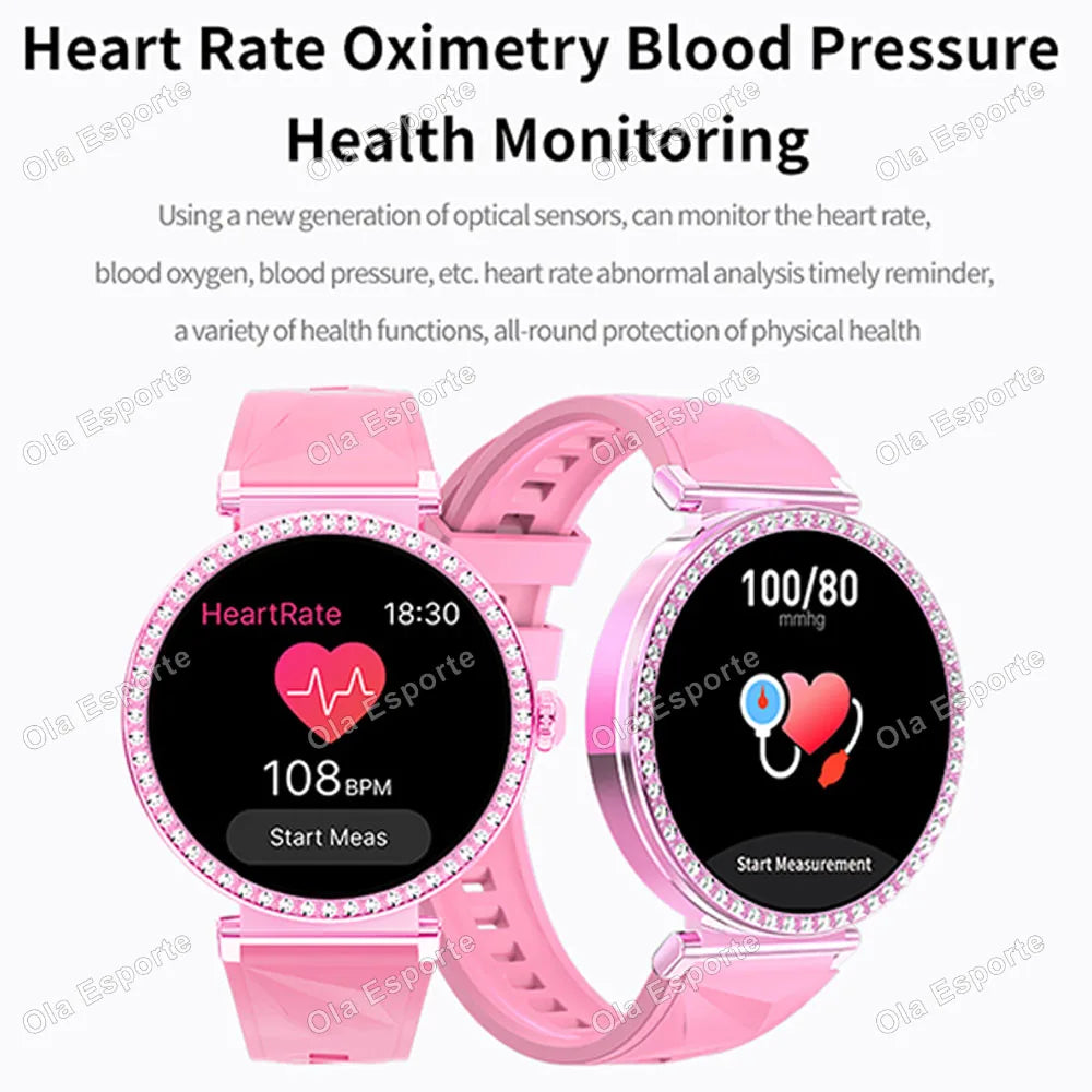 Smartwatch Luxury Fashion Female Physiological Reminder Bluetooth Music Women's Fashion Smart Watch Holiday Gift 2026 New HW12 Peaceful Pleasures Health and Wellness