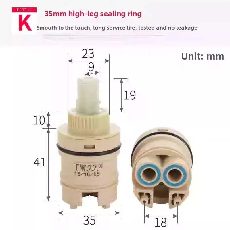 Ceramic Faucet Cartridge 25mm 35mm 40mm | Mixer Tap Valve