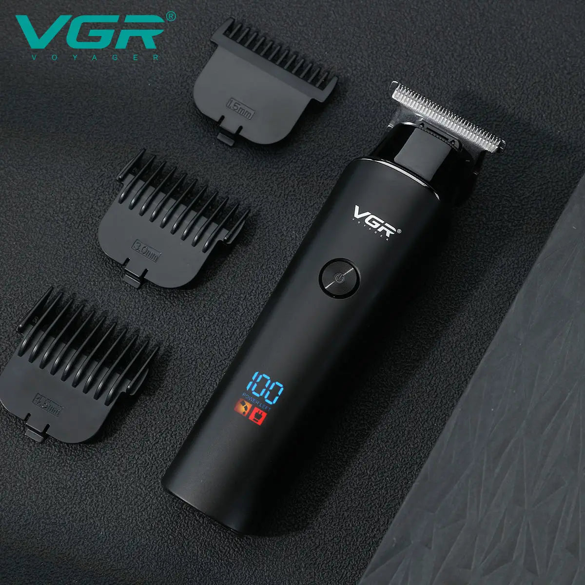 VGR Hair Trimmer 0mm Hair Clipper LED Display Hair Cutting Machine Professional Electric Rechargeable 0mm Trimmer for Men V-937 Peaceful Pleasures Health and Wellness