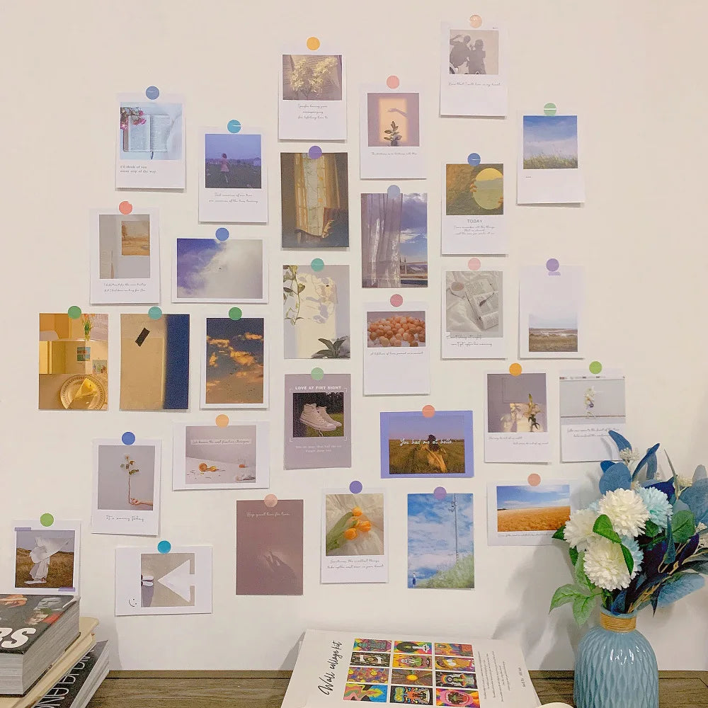 Creative Landscape Postcards DIY Background Wall Sticker Poster
