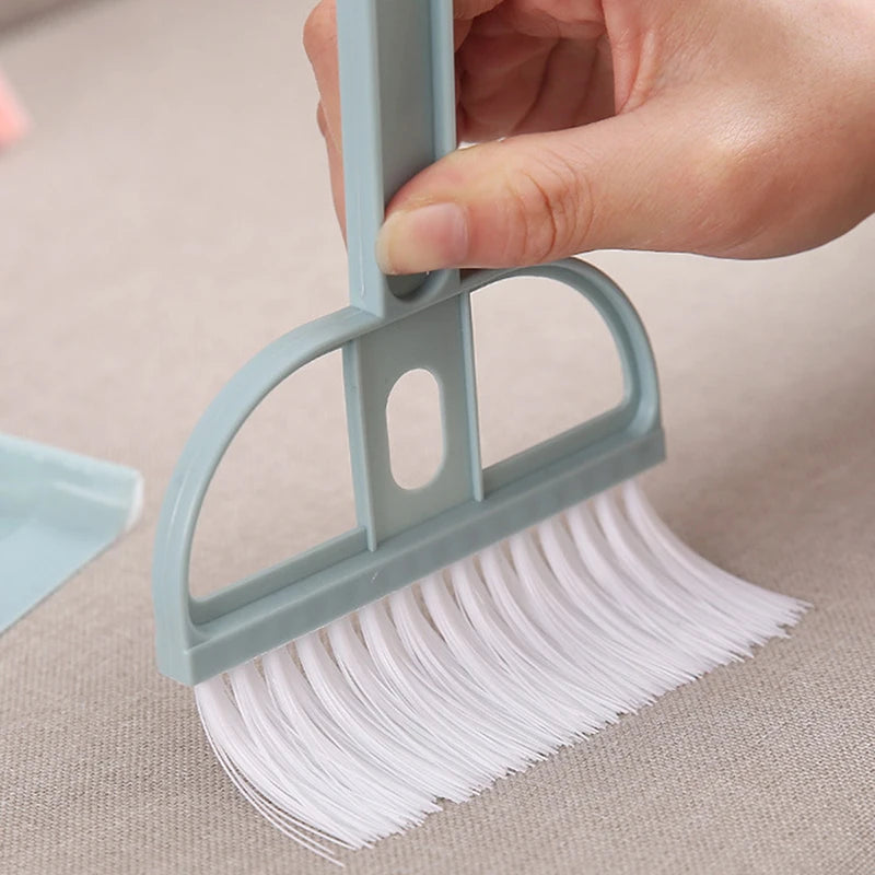 BOOTEELY A Suit Of Mini Small Broom On The Desktop Pets Home Keyboard Brush Plastic Shovel Brush Pet Cleaning Hanging Storage ﻿ Peaceful Pleasures Health and Wellness