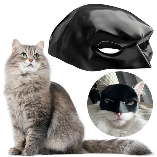 Bat Cat Half Face Mask | Halloween Cosplay Pet Costume Pet Costume Mask Oasis Select