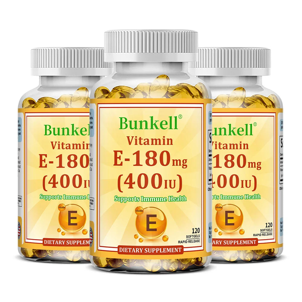 Vitamin E 400 IU Softgels – Antioxidant, Skin & Immune Support
