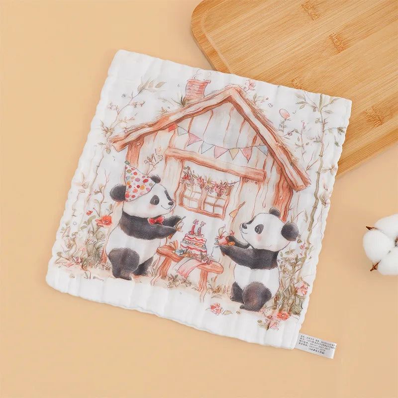 MOONBIFFY Baby Muslin Washcloths | 100% Cotton Gauze Towels