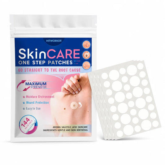 144-Piece Hydrocolloid Acne Patches – Alcohol-Free Blemish Stickers Acne Patch Peaceful Pleasures Health and Wellness 144PCS