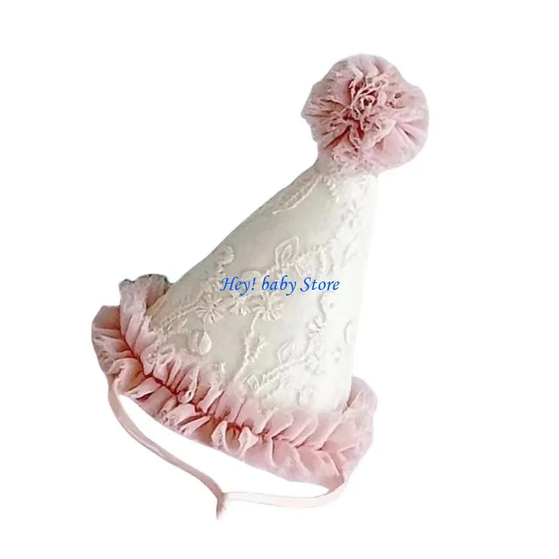 Tulle Birthday Party Hat for Babies & Toddlers | Conical Cap