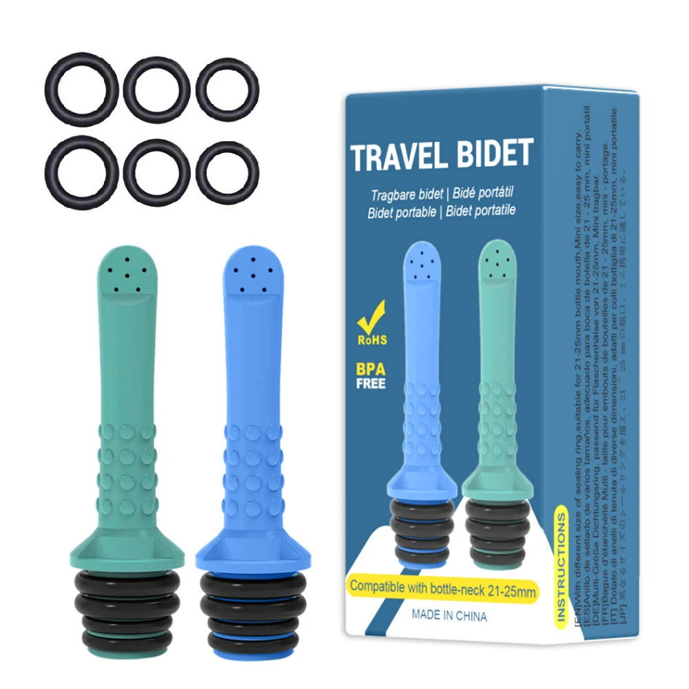 1/2Pcs Pack Portable Bidet Pipe for Toilet Universal Travel Bidet Compatible Plastic Bottle Clean Handheld Rinse machine Peaceful Pleasures Health and Wellness 2PCS