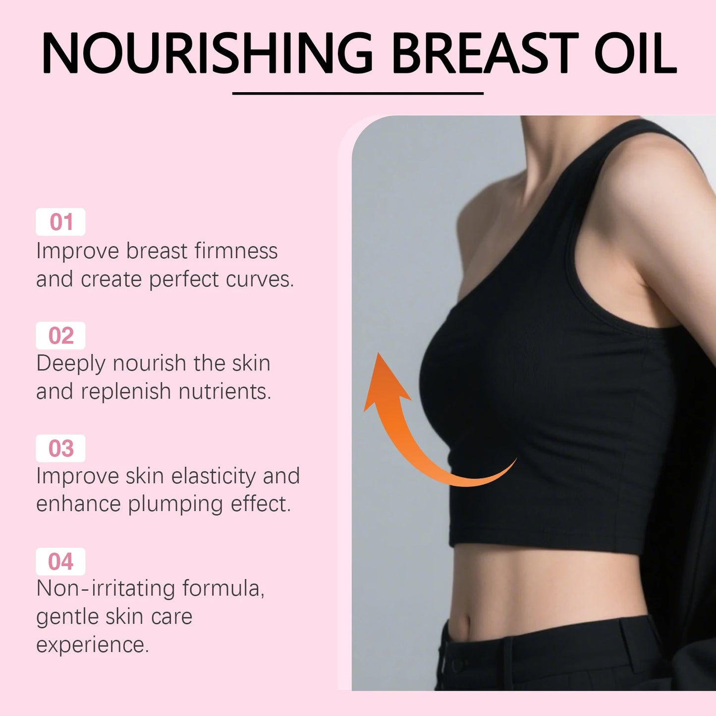 OceAura Breast Massage Oil – Firm & Nourish Skin Contours