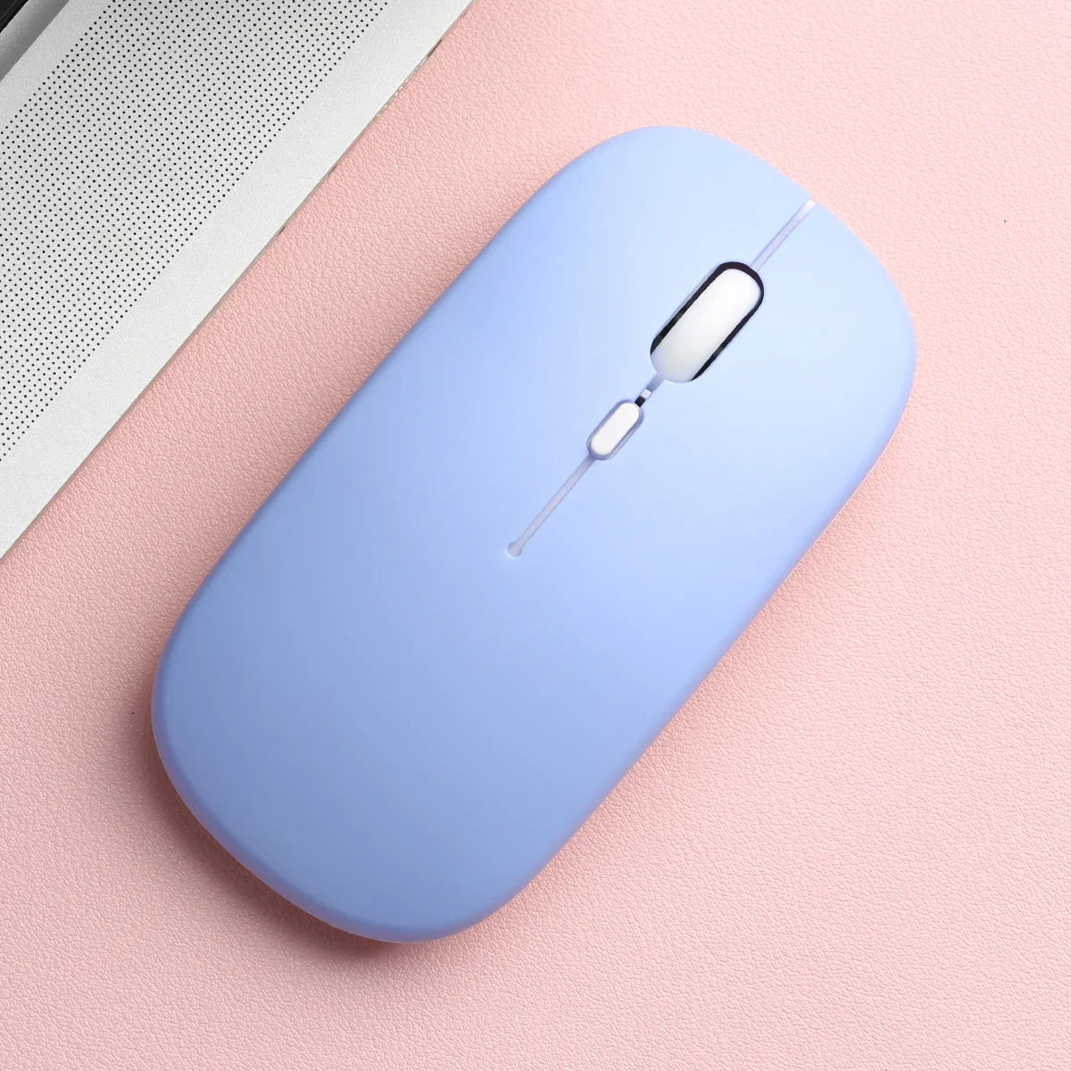 Wireless Bluetooth-compatible Mouse Portable Ergonomic Computer Mice For Laptop iPad Tablet PC Mobile Phone Office Gaming Mouse Peaceful Pleasures Health and Wellness Matte-Purple