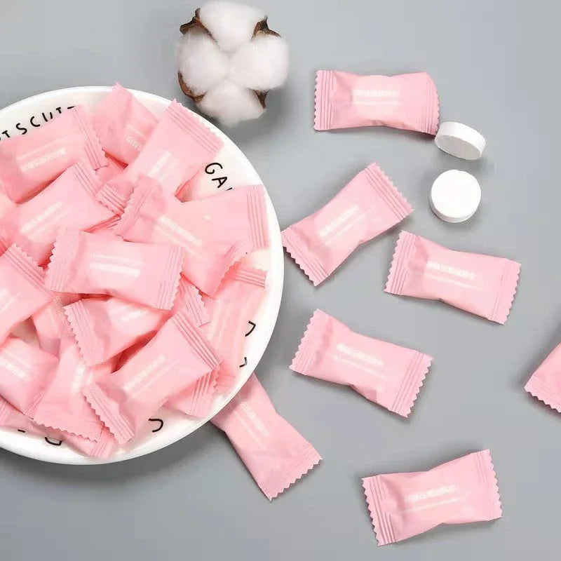 Disposable Compressed Cotton Face Towels – 50/100pcs Travel Wipes