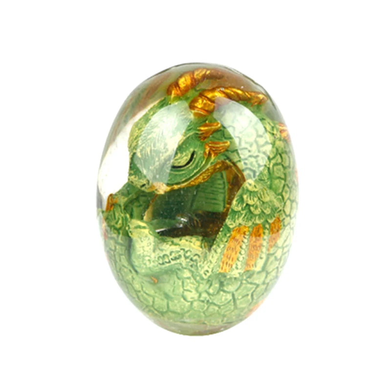 Crystal Lava Dragon Egg Resin Sculpture | Fantasy Collectible