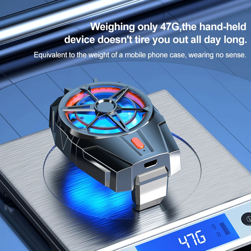 Mobile Phone Cooler Phone Gaming Rechargeable Portable Fan For Phone Cooler For Games Cooler Black Shark Cellphone Accessories Peaceful Pleasures Health and Wellness