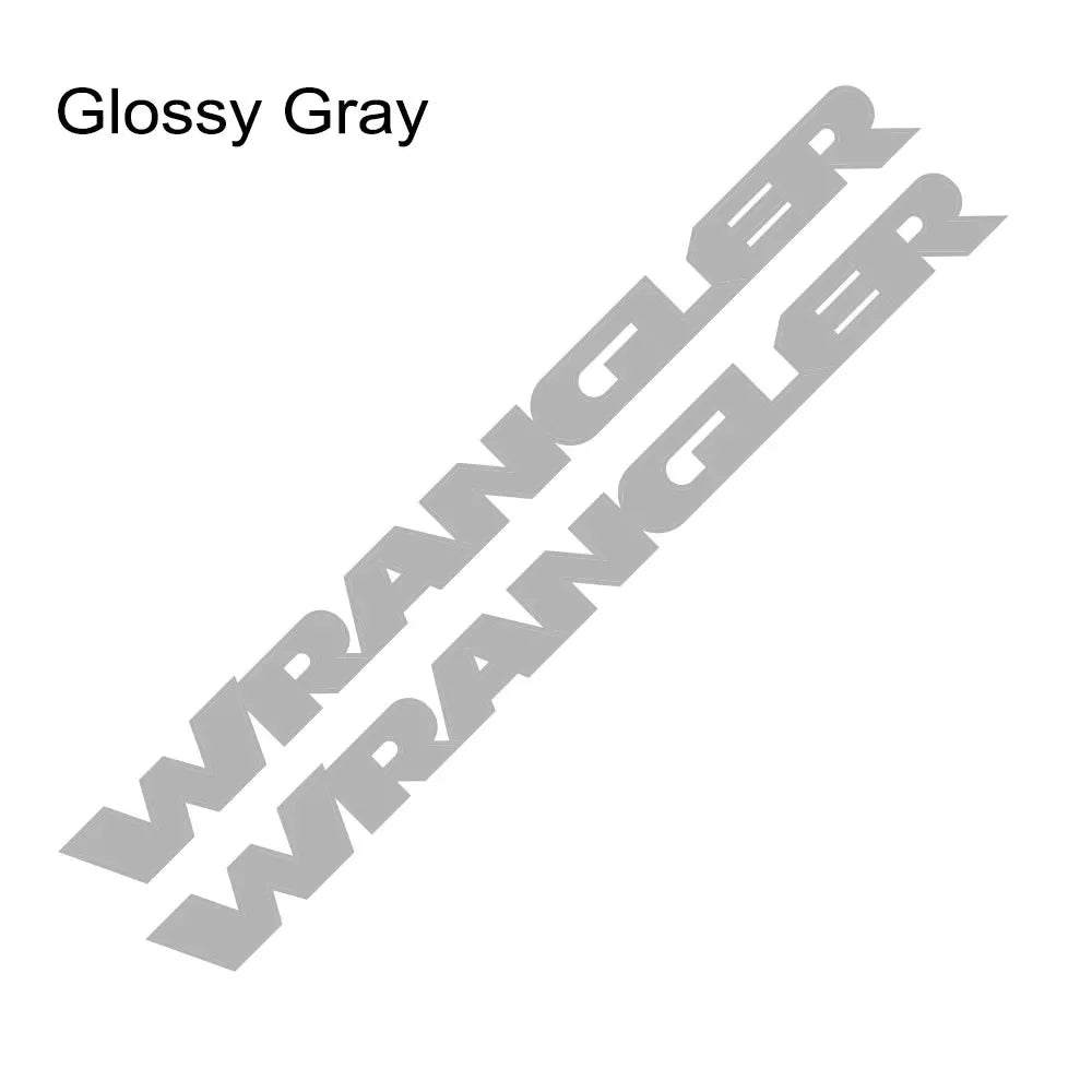 Jeep Wrangler JK JL TJ YJ Hood Vinyl Decal Stickers – 2pc