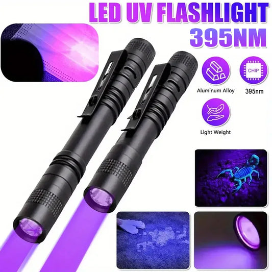 KDULIT 395nm UV Blacklight Flashlight | Pet Stain & Scorpion Torch UV Blacklight Torch Oasis Select