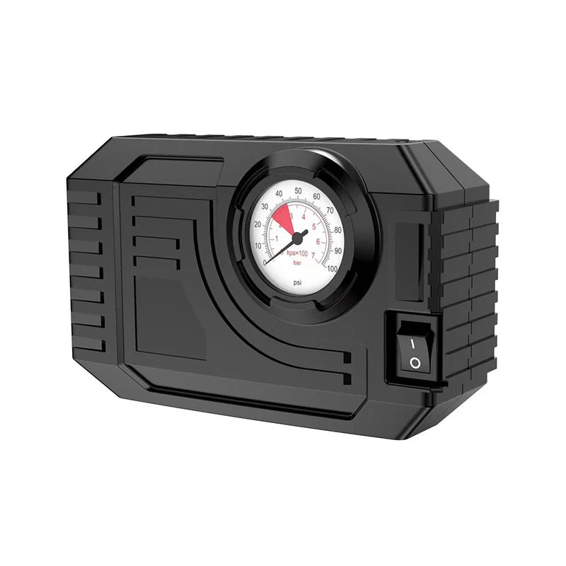 Portable Digital Car Air Pump – LED Emergency Light & Preset
