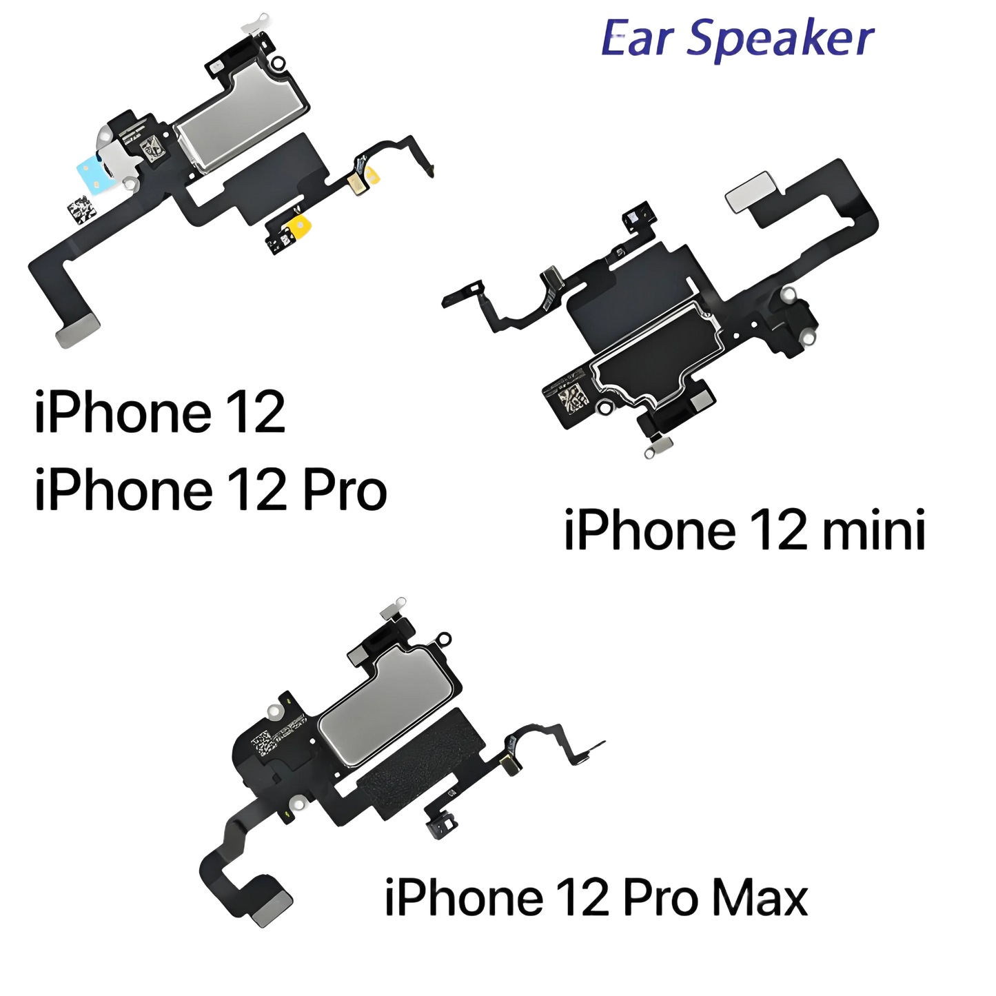 iPhone X–12 Pro Max Ear Speaker Flex Cable | Light Sensor & Mic