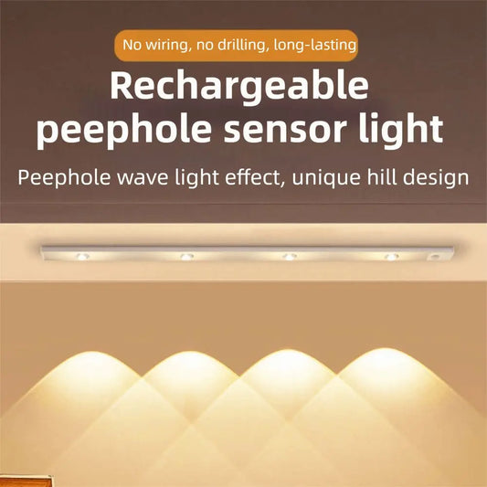 USB Rechargeable LED Motion Sensor Light – 3 Colors, Dimmable Motion Sensor Light Oasis Select