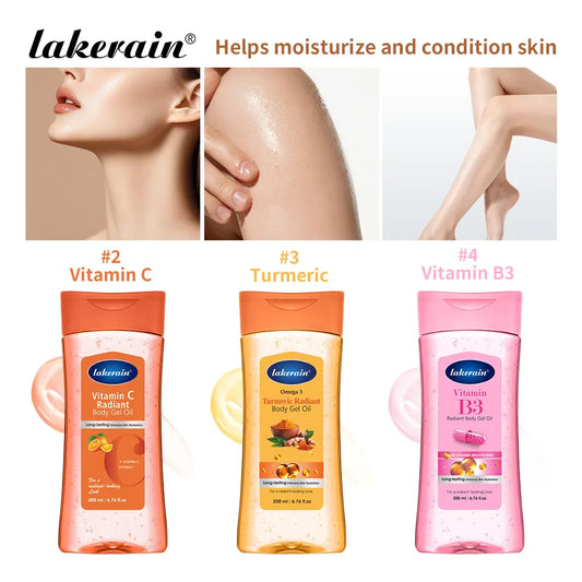 Vitamin C & Turmeric Radiant Body Gel Oil | 200ml Moisturizer Body Gel Oil Oasis Select