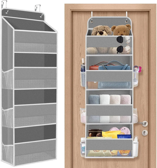Over The Door Organizer, 40lb Capacity, Clear Window Pockets Peaceful Pleasures Health and Wellness United States