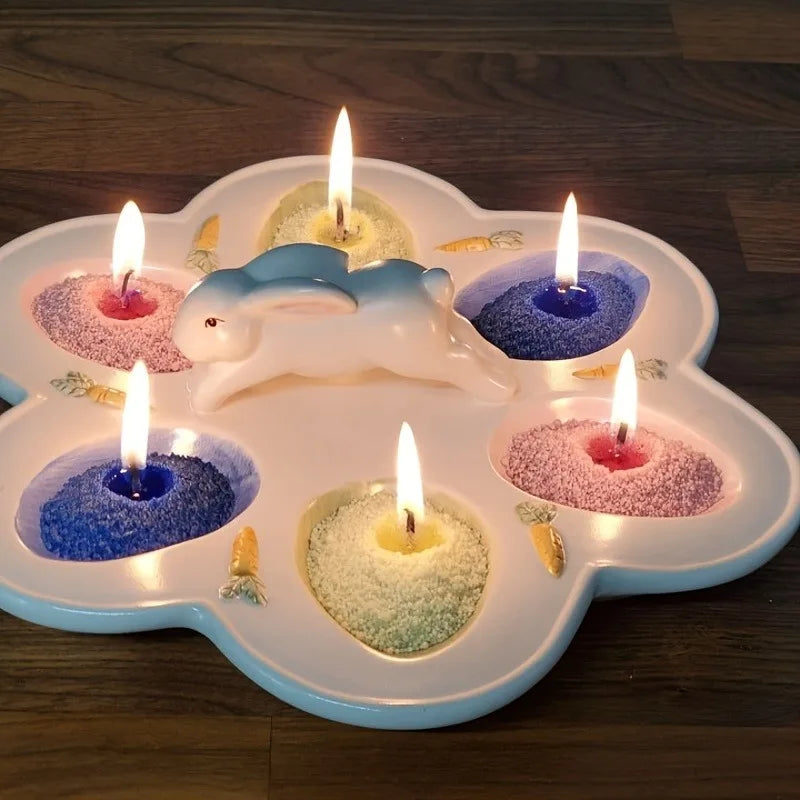 DIY Pearl Candle Sand Kit – 10 Colors, 200g & 20 Wicks