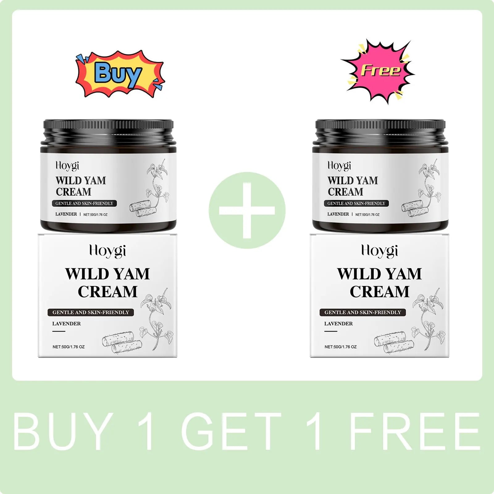 Wild Yam Cream Balance Hormones Regulation Reduce Dryness Form Skin Barrier Firming Lifting Moisturizing Brightening Face Cream Peaceful Pleasures Health and Wellness Buy 1 Get 1 Free