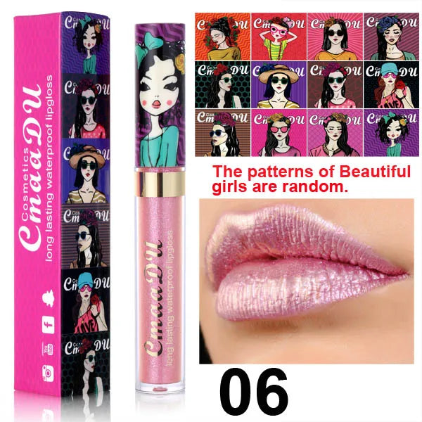 Cmaadu Metallic Shimmer Lip Gloss – Glitter & Long-Lasting Y2K