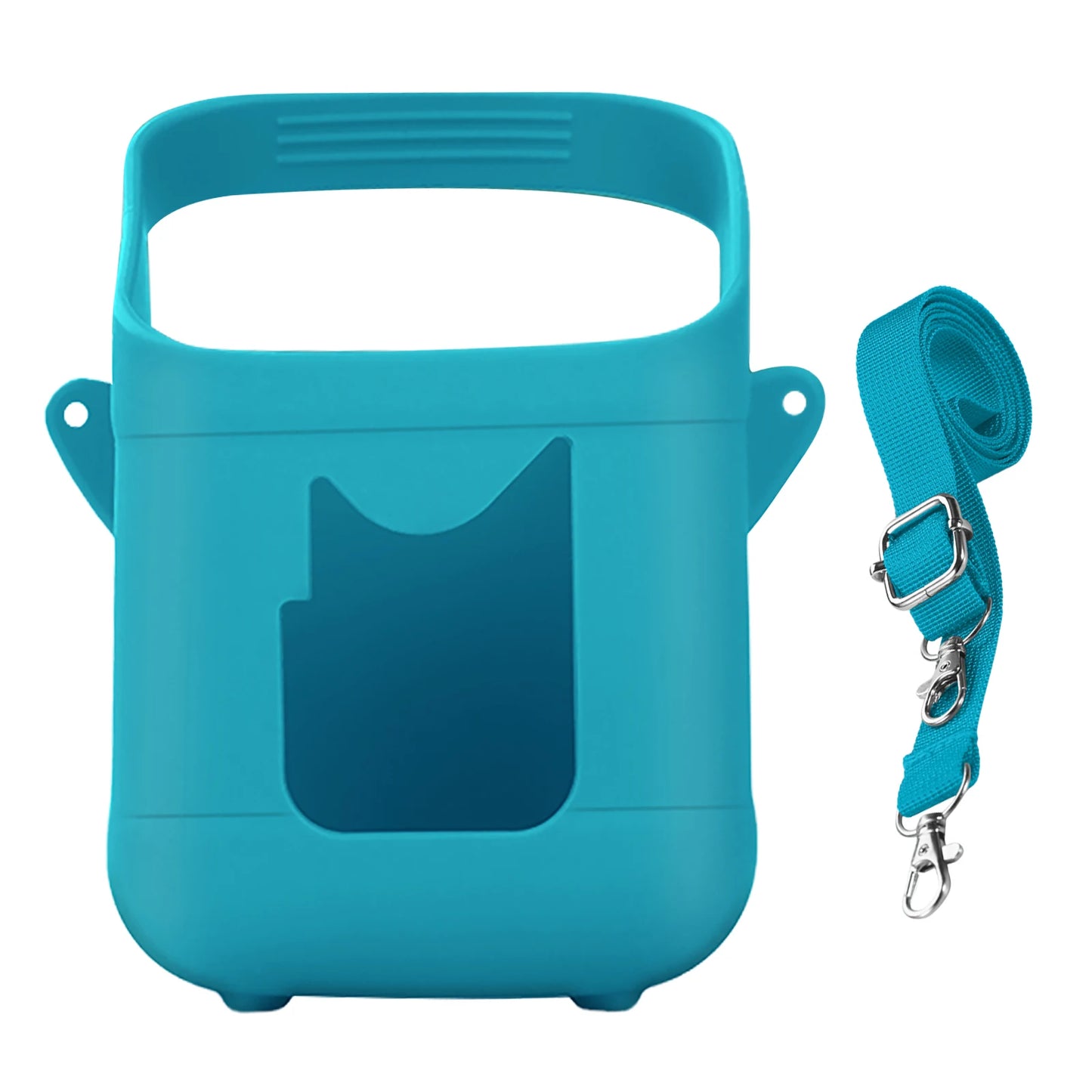 Soft Protective Silicone Sleeve with Carry Handle Shockproof Anti-Slip Protective Cover Compatible for Toniebox 1&2 Audio Player Peaceful Pleasures Health and Wellness green