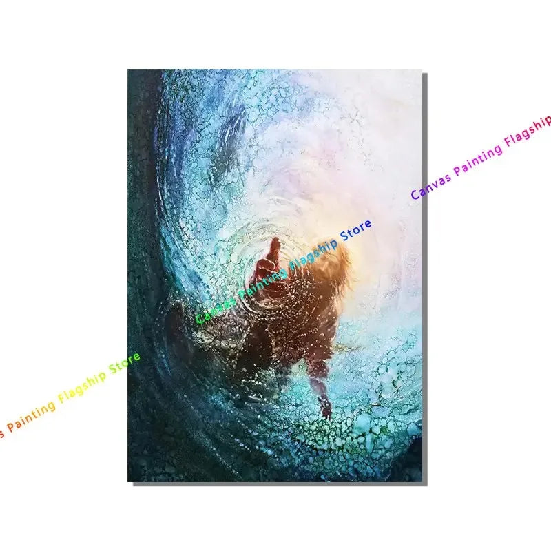Hand of God Jesus Christian Canvas Wall Art | Unframed Print