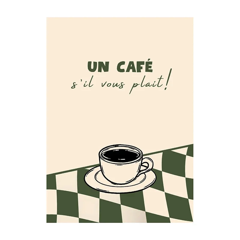 Funny Coffee Diver Canvas Wall Art | Kitchen Decor Print