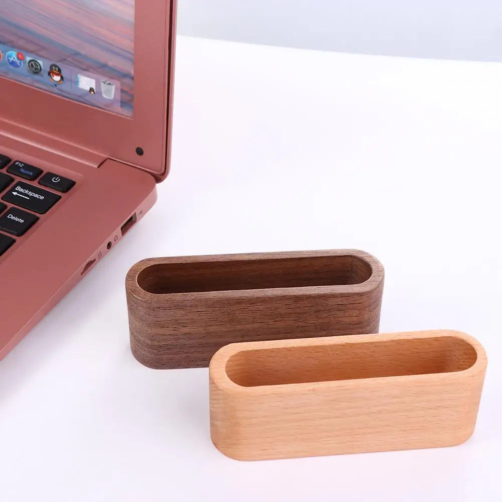 High Quality Display Device Desktop Storage Stationery Cards Stander Card Organizer Wooden Business Card Holders Cards Holder Peaceful Pleasures Health and Wellness