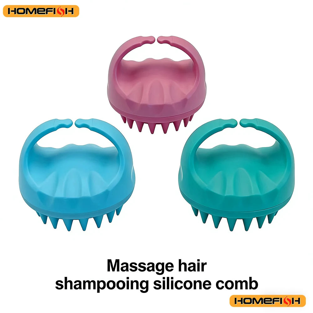 Cleansing Shampoo Brush Massager - Handle Design, Exfoliating Brush Head, Hair Root Cleaning Care Tool Peaceful Pleasures Health and Wellness