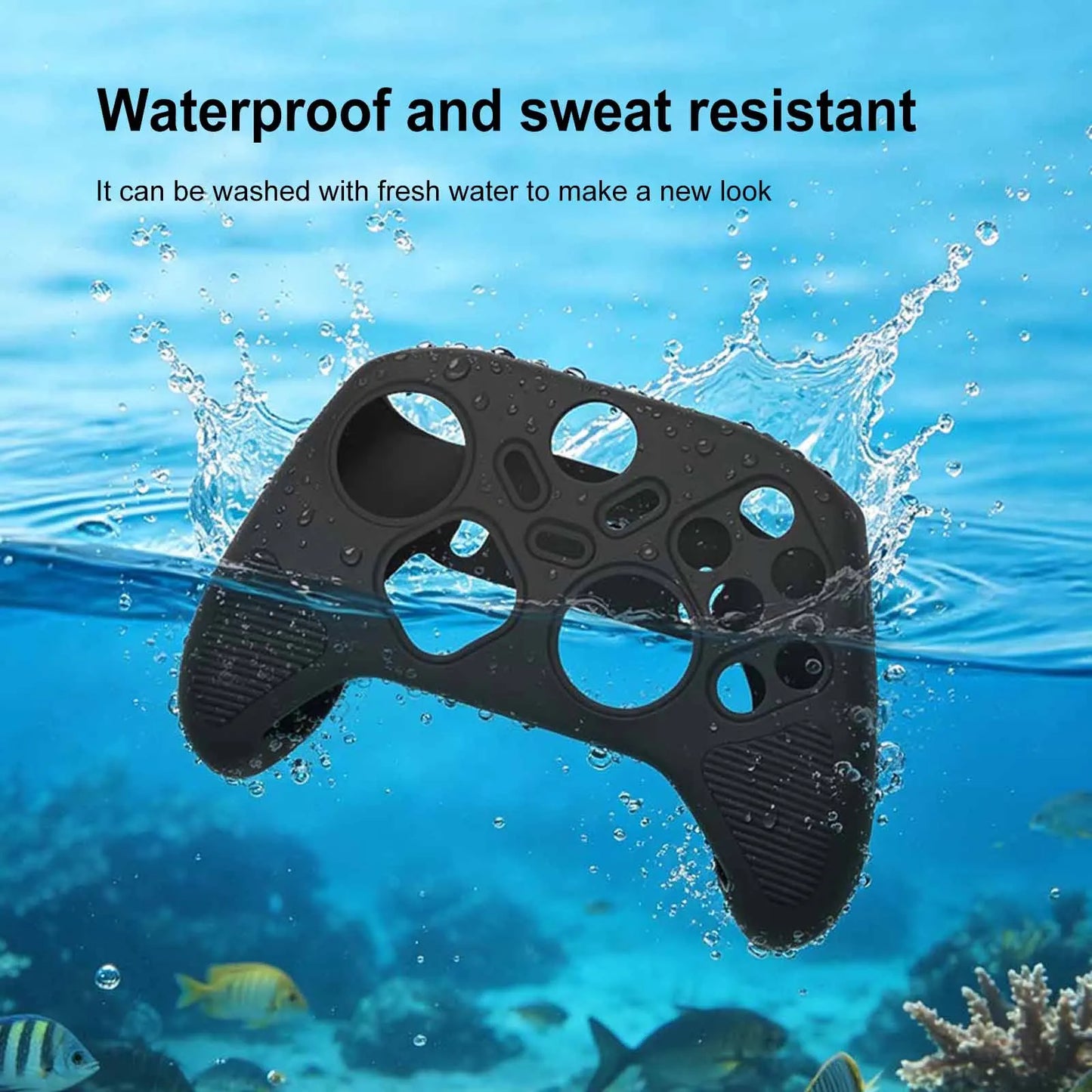 Soft Silicone Cover Anti Drop Protective Skin Case Dustproof Game Controller Soft Shell Suitable for FLYDIGI Vader 5 Pro/5S Peaceful Pleasures Health and Wellness