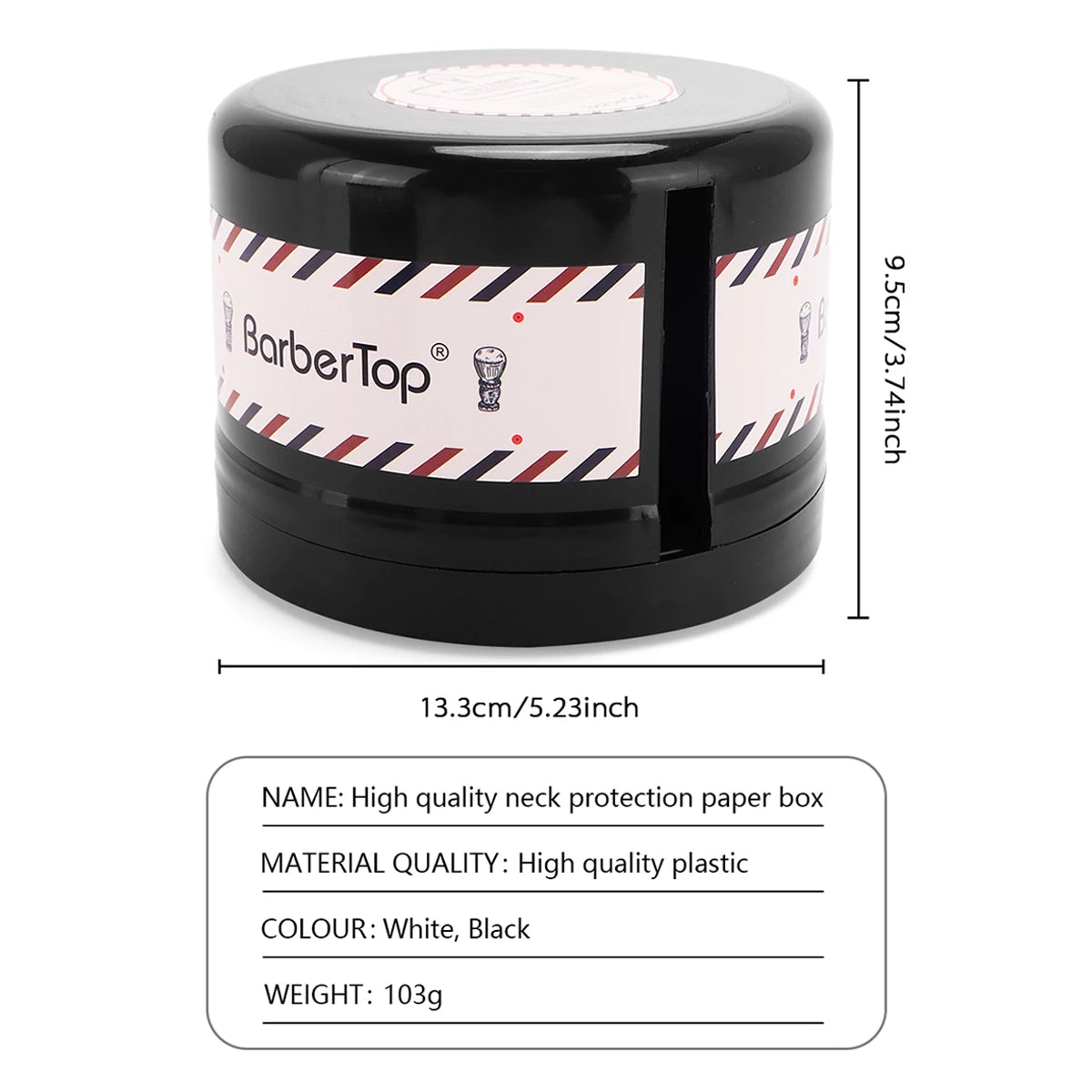 Barber Neck Strip Paper Dispenser Box,Pressure Resistant Plastic Disposable Neck Scarf Tissue Storage Case Salon Hairdressing Peaceful Pleasures Health and Wellness