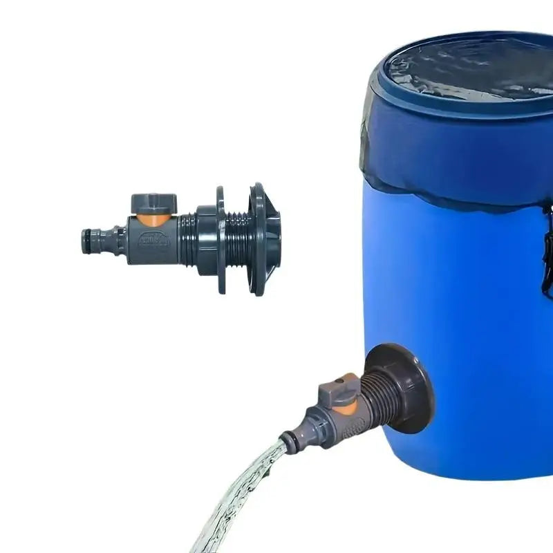 New 1/2 Inch PVC Spigot Rain Faucet Kit For Rain Barrels Aquariums Water Tanks Tubs Pools Garden Hose Fitting Peaceful Pleasures Health and Wellness Default Title