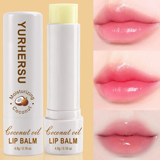 YURHERSU Coconut Oil Lip Balm – Natural Hydration & Moisture Lip Balm Oasis Select