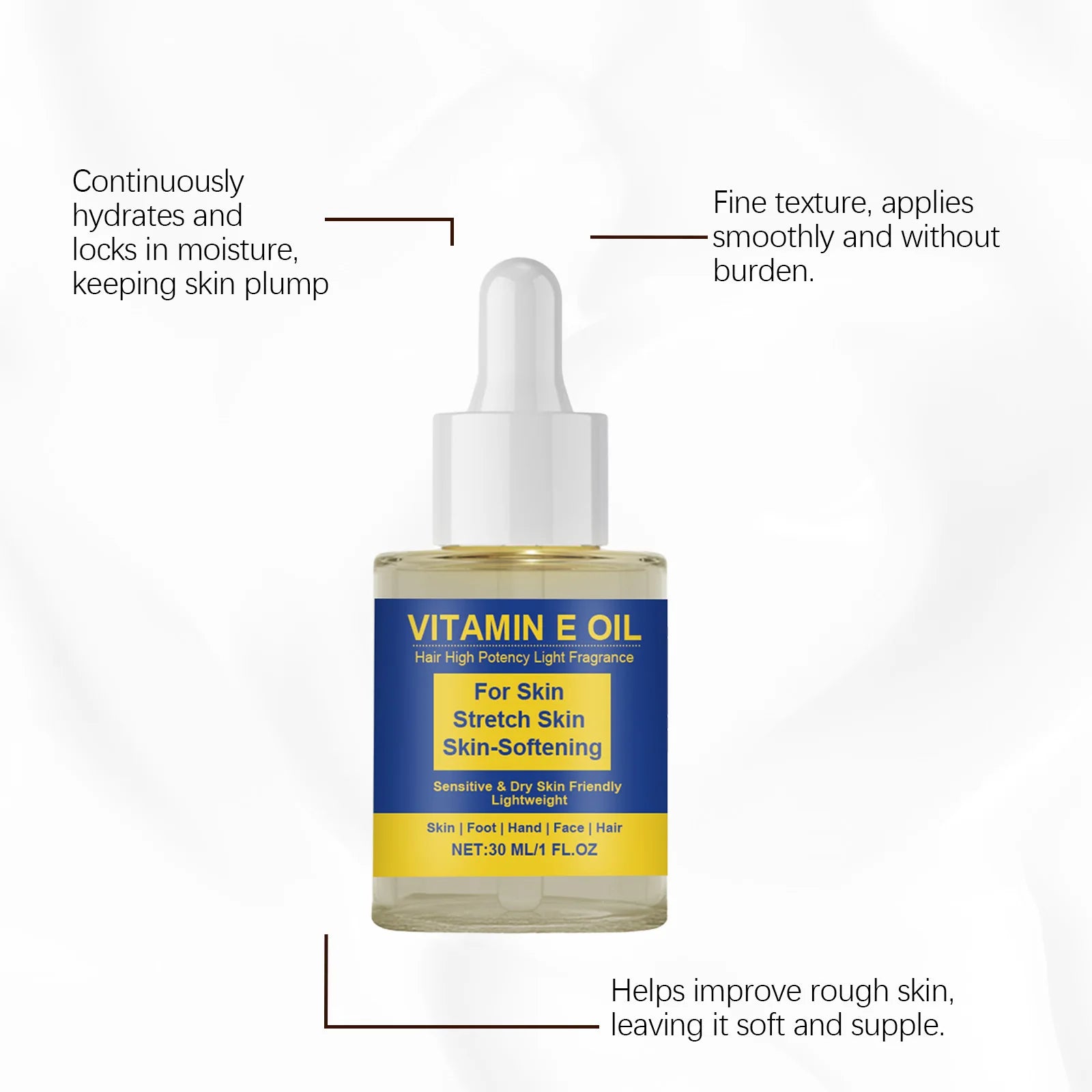 Vitamin E Body Oil for Nourishing Skin and Hair Peaceful Pleasures Health and Wellness