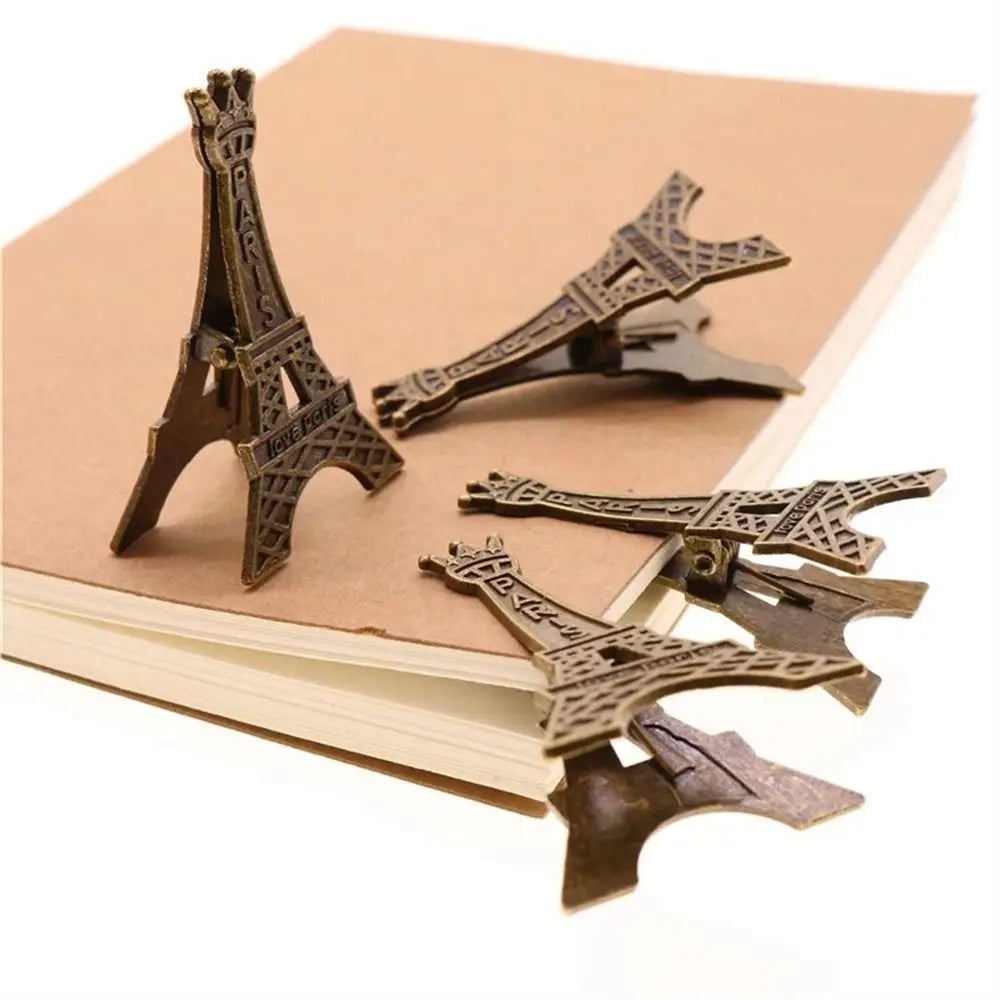 Stationery Wedding Seats Clip Photo Decoration Retro Style Name Card Picture Clip Holder Eiffel Tower Clip Paper Clip Memo Clip Peaceful Pleasures Health and Wellness