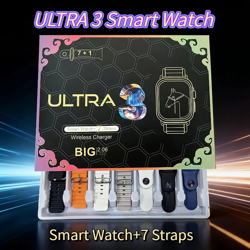 7 Watch Straps Smart Men Women Health Fitness Tra Bluetooth Phone